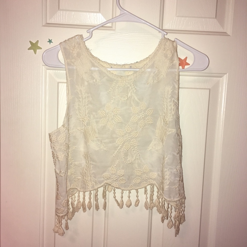 Cute Cropped Bohemian Top